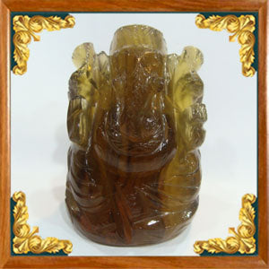 Light Brown Floride Ganesha Statue