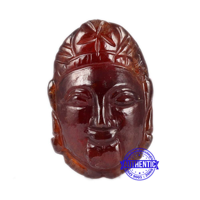Gomedh / Garnet Goddess Kali Carving - 11