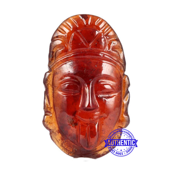 Gomedh / Garnet Goddess Kali Carving - 13