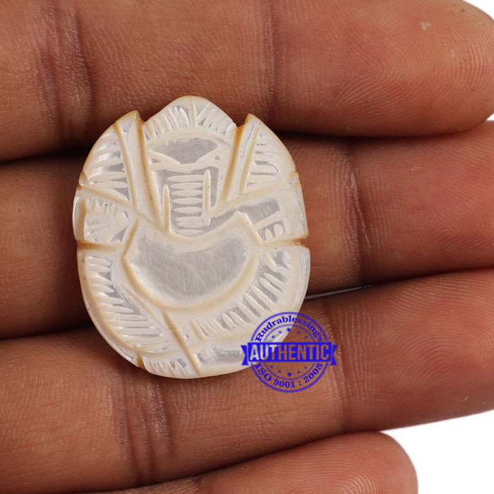 Mother of Pearl Ganesha Carving - 16