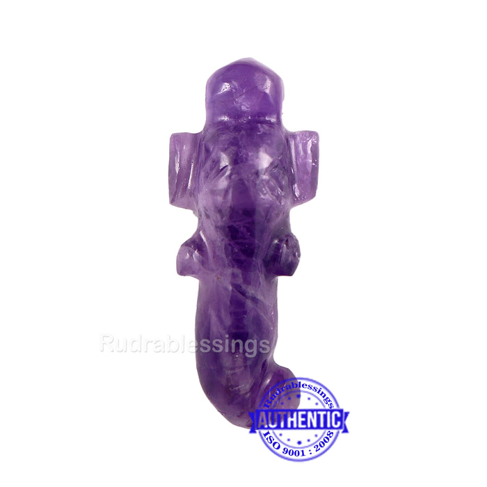 Amethyst Ganesha Carving - 26