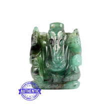 Load image into Gallery viewer, Emerald Ganesha Carving - 36
