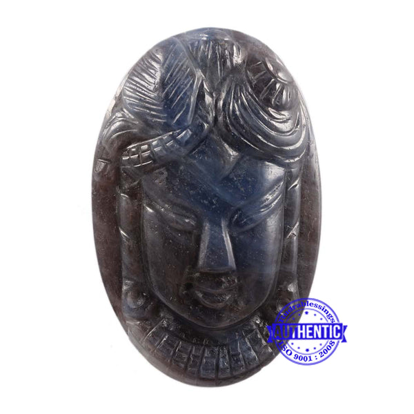 Blue Sapphire Shrinathji Carving - 3