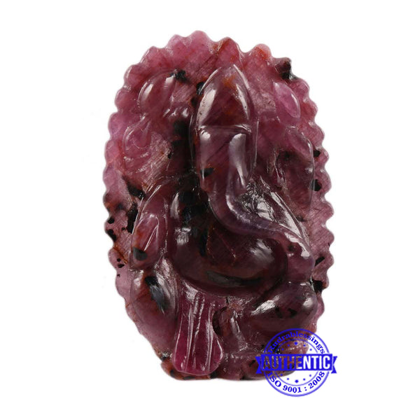 Ruby Ganesha Carving - 5