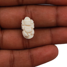 Load image into Gallery viewer, White Coral / Moonga Ganesha - 13
