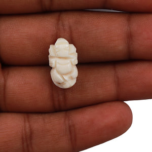 White Coral / Moonga Ganesha - 13