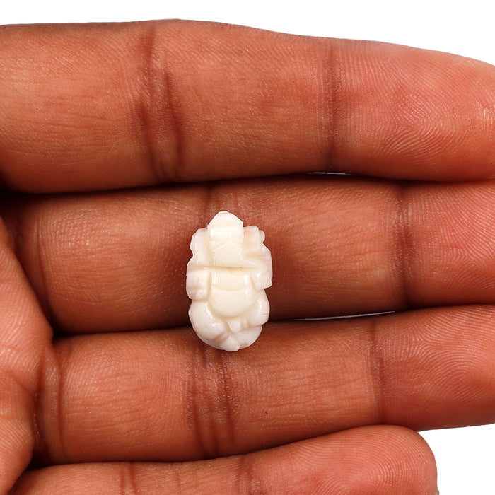 White Coral / Moonga Ganesha - 17
