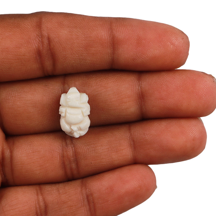 White Coral / Moonga Ganesha - 23