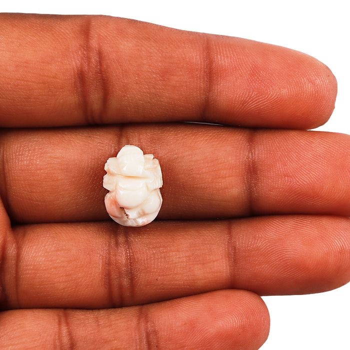 White Coral / Moonga Ganesha - 24