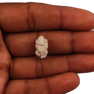 White Coral / Moonga Ganesha - 30