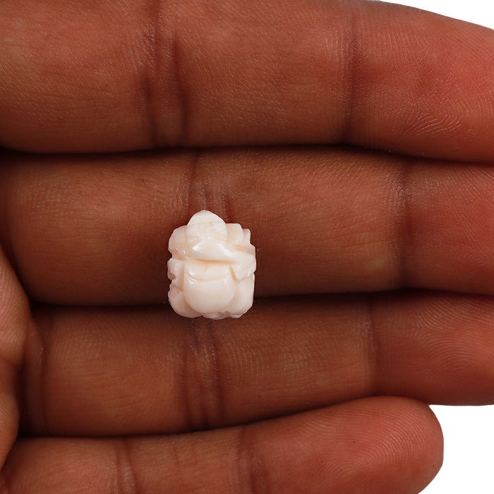 White Coral / Moonga Ganesha - 33