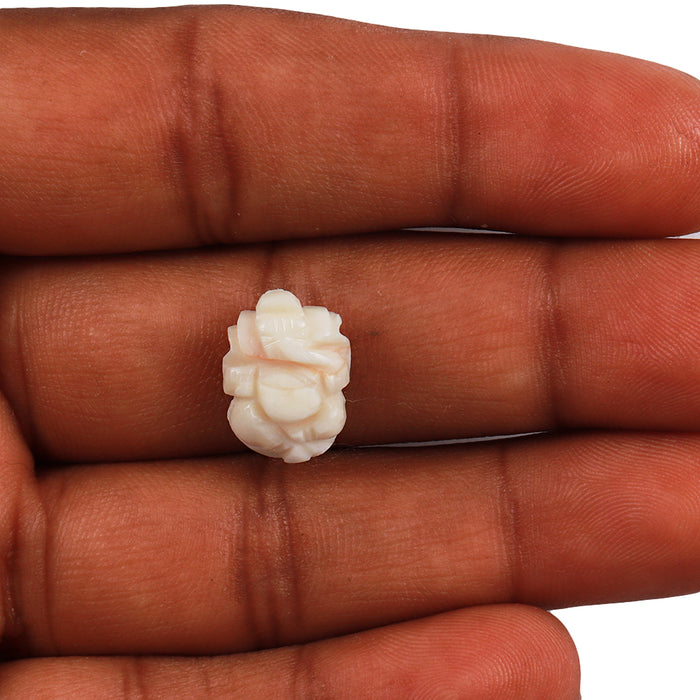 White Coral / Moonga Ganesha - 38