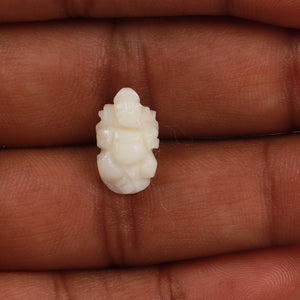 White Coral / Moonga Ganesha - 52