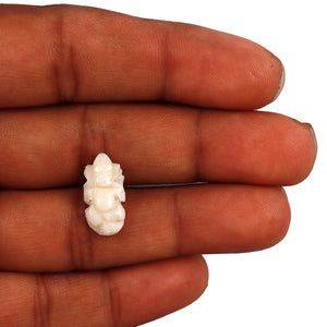 White Coral / Moonga Ganesha - 7