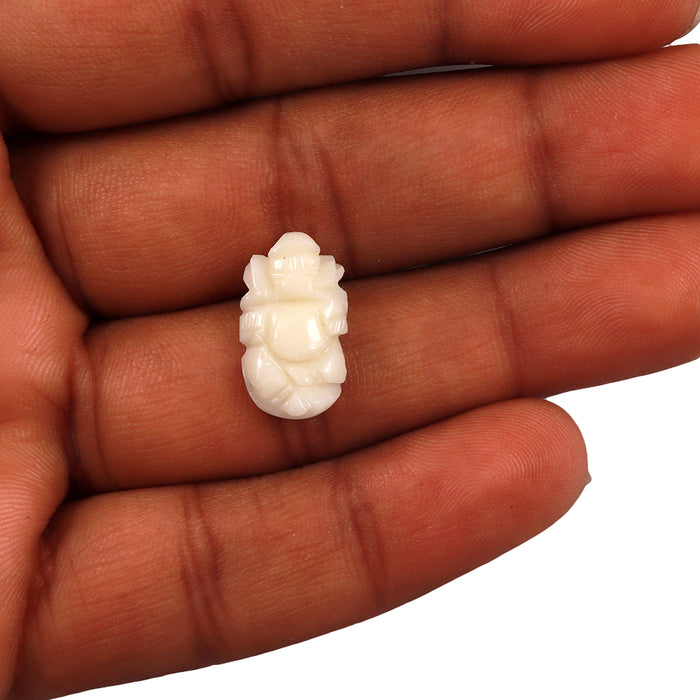 White Coral / Moonga Ganesha - 8