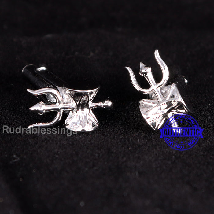 Trishul with Damru Cufflinks - 6
