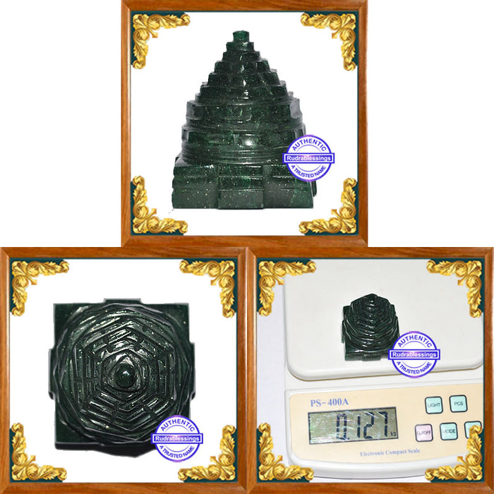 Dark Green Aventurine Shreeyantra - 2
