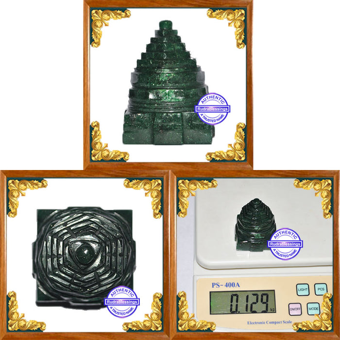 Dark Green Aventurine Shreeyantra - 3