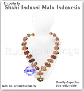 Enroute to Rudraksha Shahi Indrani Mala from Indonesia