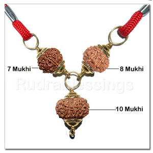 Rudraksha Ganesh - Laxmi Narayan Pendant From Indonesia