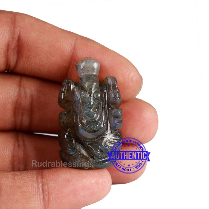 Labradorite Ganesha Statue - 102 E