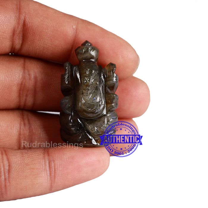 Labradorite Ganesha Statue - 102 F
