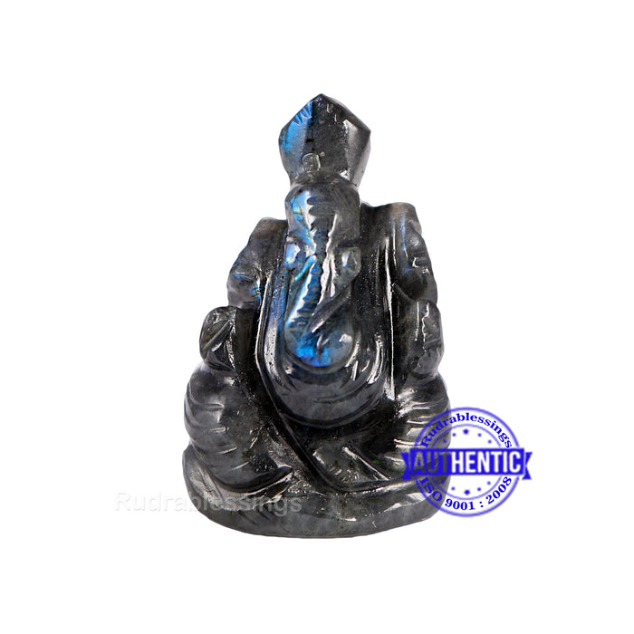 Labradorite Ganesha Statue - 102 i
