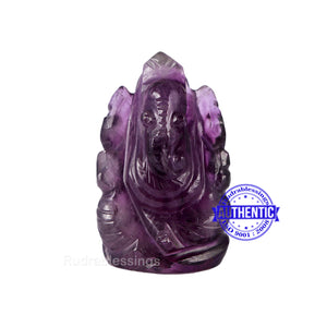 Amethyst Ganesha Statue - 104A