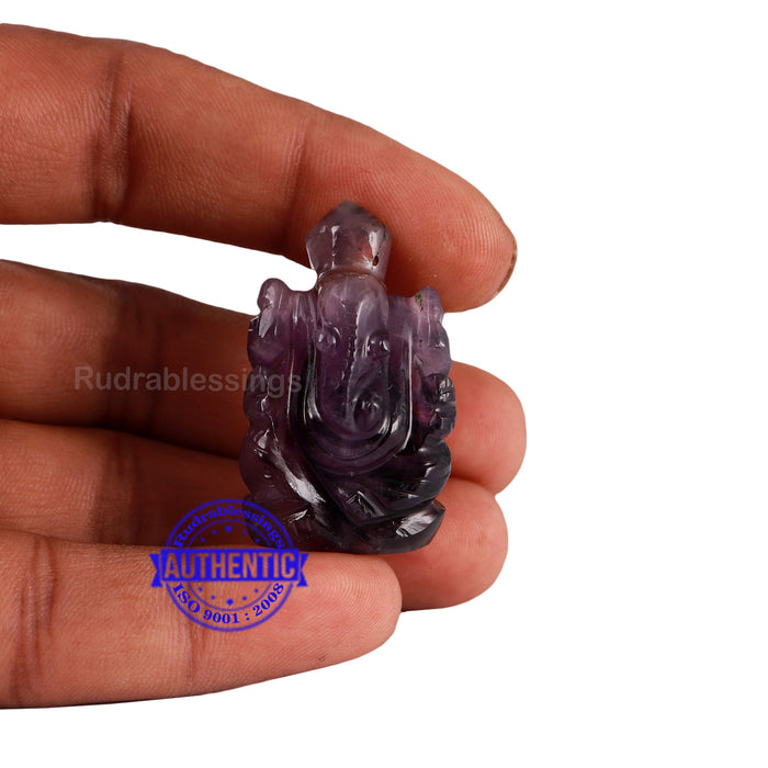 Amethyst Ganesha Statue - 104 B