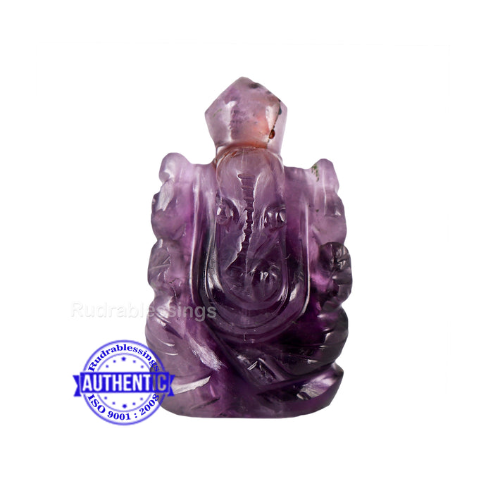 Amethyst Ganesha Statue - 104 B