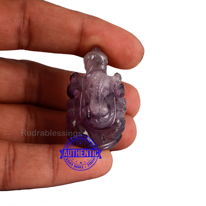 Amethyst Ganesha Statue - 104 C