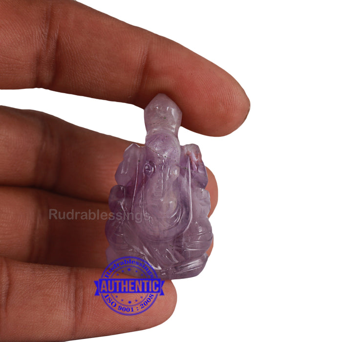 Amethyst Ganesha Statue - 104 D