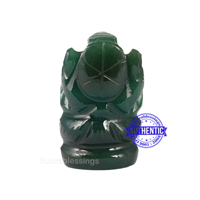Green Jade Ganesha Statue - 108 H