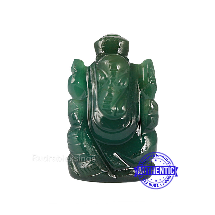 Green Jade Ganesha Statue - 108 i