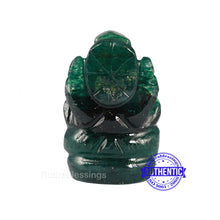 Load image into Gallery viewer, Green Jade Ganesha Statue - 108 J
