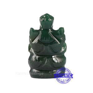 Green Jade Ganesha Statue - 108 L