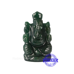 Green Jade Ganesha Statue - 108 K