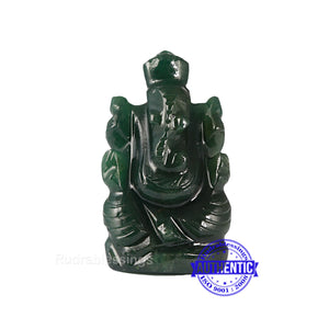 Green Jade Ganesha Statue - 108 L