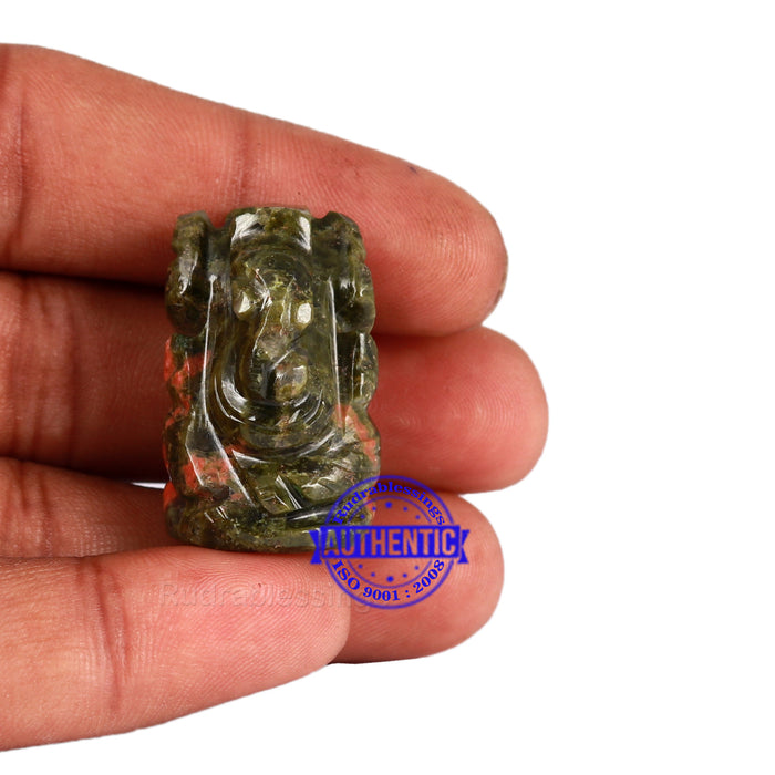 Unakite Ganesha Statue - 109 C