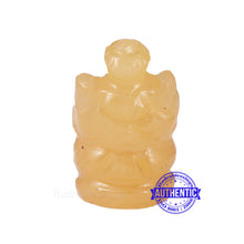Load image into Gallery viewer, Yellow Agate Ganesha Statue - 110 B
