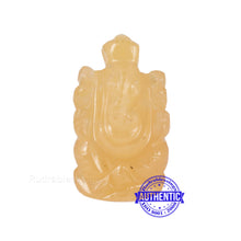 Load image into Gallery viewer, Yellow Agate Ganesha Statue - 110 B
