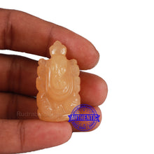 Load image into Gallery viewer, Yellow Agate Ganesha Statue - 110 D

