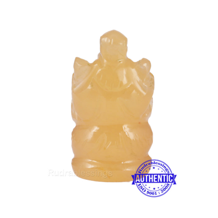 Yellow Agate Ganesha Statue - 110 E
