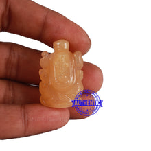 Load image into Gallery viewer, Yellow Agate Ganesha Statue - 110 G
