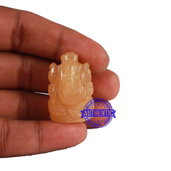 Yellow Agate Ganesha Statue - 110 H