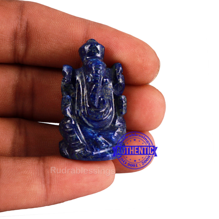 Lapis Lazuli Ganesha Statue - 25 B