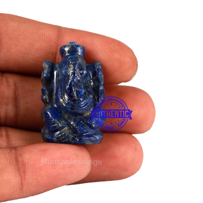 Lapis Lazuli Ganesha Statue - 25 G