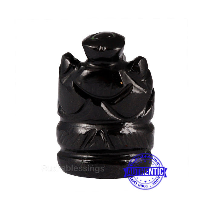 Black Agate Ganesha Statue - 73 E