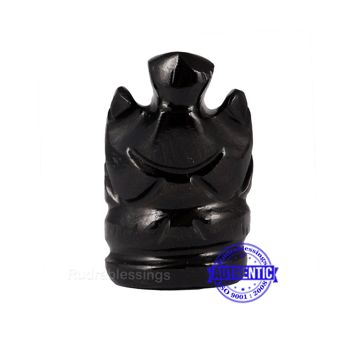 Black Agate Ganesha Statue - 73 F
