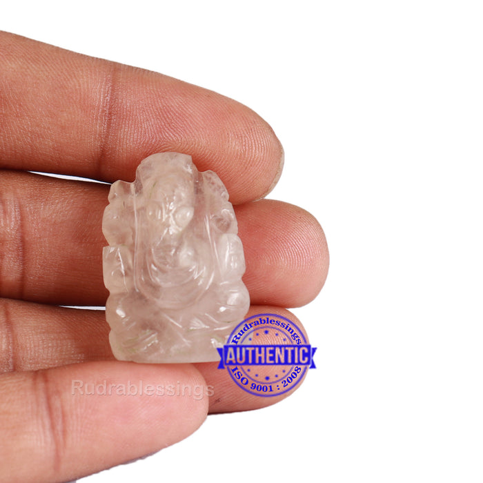 Smoky Quartz Ganesha Statue - 78 F